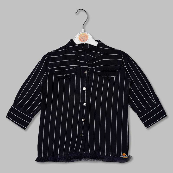 Striped Patterns Girls Top Front View