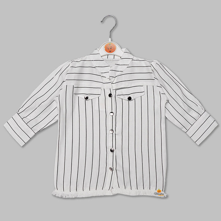 Striped Patterns Girls Top Front View