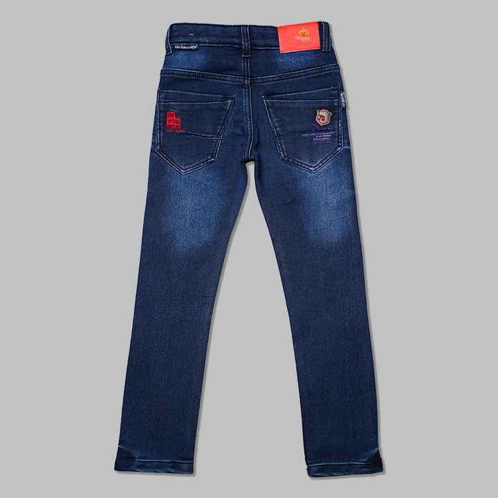 Dark Blue Jeans for Boys Back 