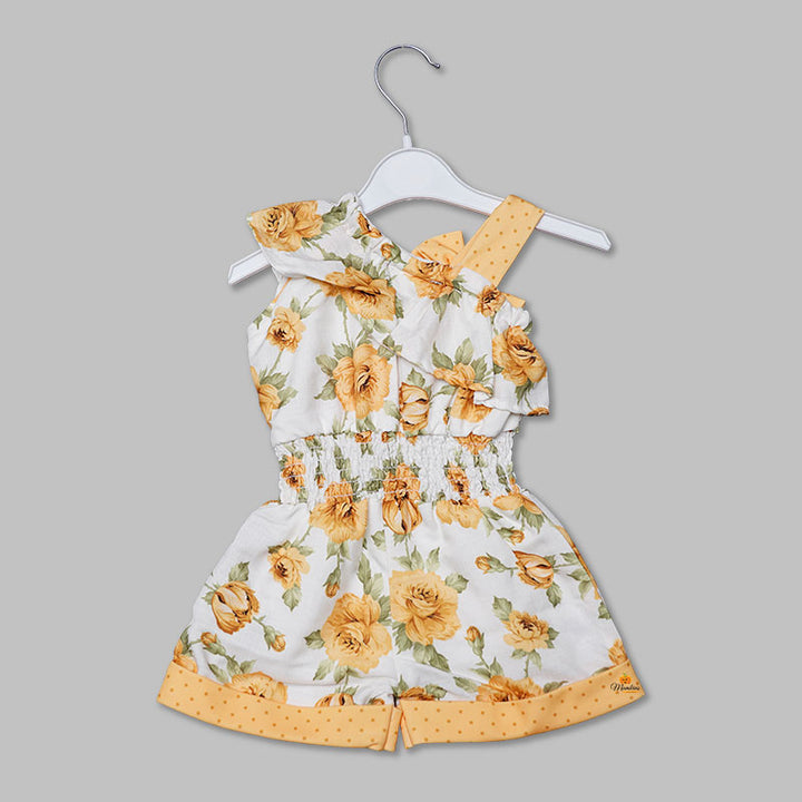 One-Shoulder Western Wears For Girls And Kids GS203055Yellow