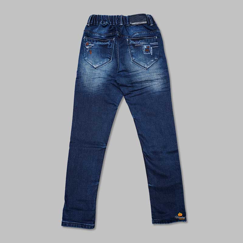 Elastic Waist Jeans for Boys  Back 