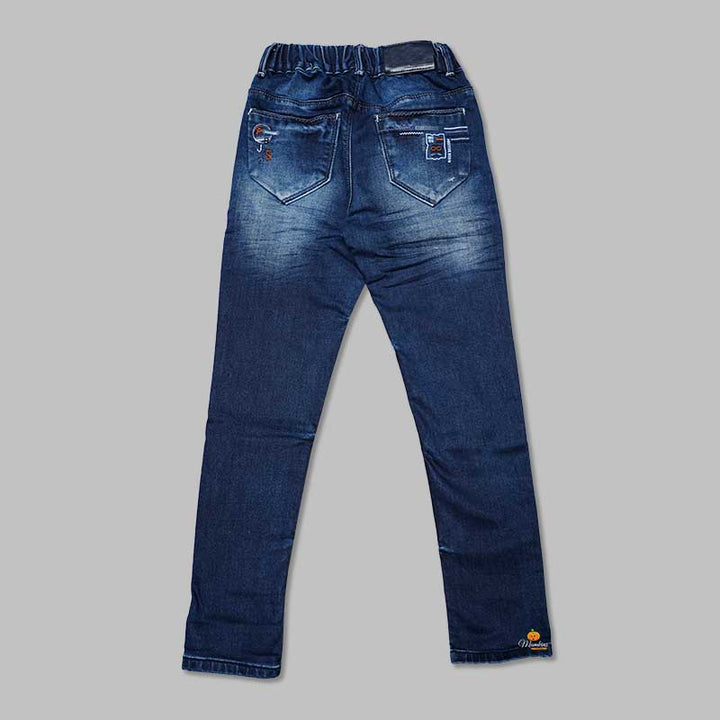 Elastic Waist Jeans for Boys  Back 
