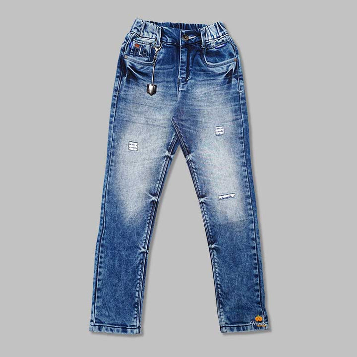 Elastic Waist Jeans for Boys Front 