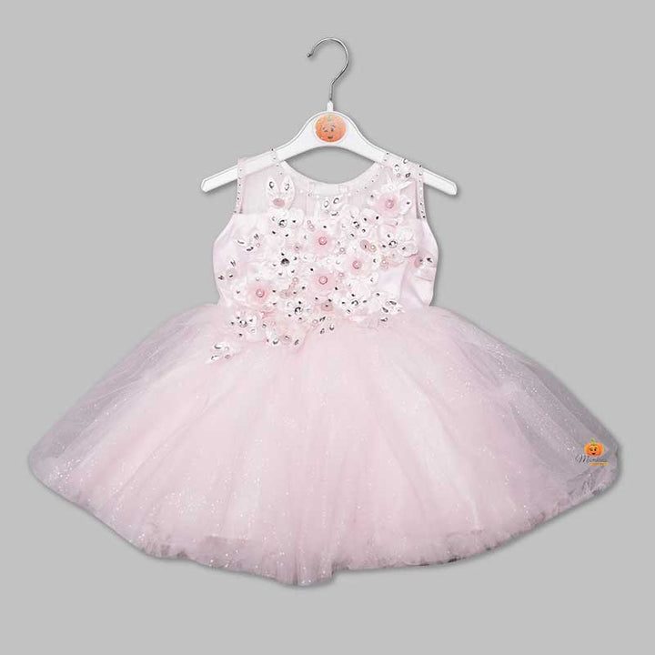 Pink Frock for Girls Front View