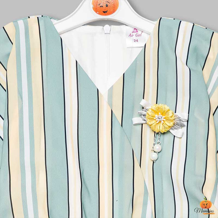 Western Wear For Girls And Kids With Soft Fabric GS201883Lemon
