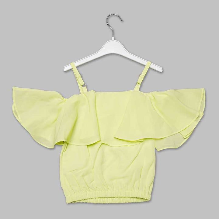 Off-Shoulder Top for Girls and Kids Back View