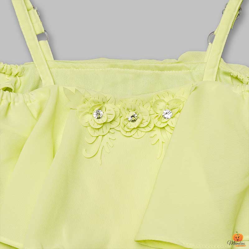 Off-Shoulder Top for Girls and Kids Close Up View
