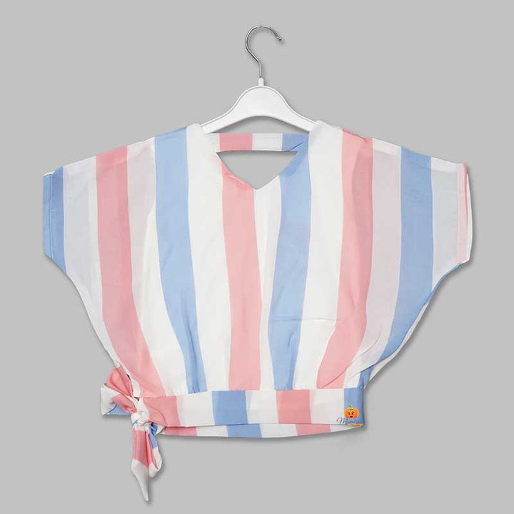 Striped Top for Girls and Kids Back View 