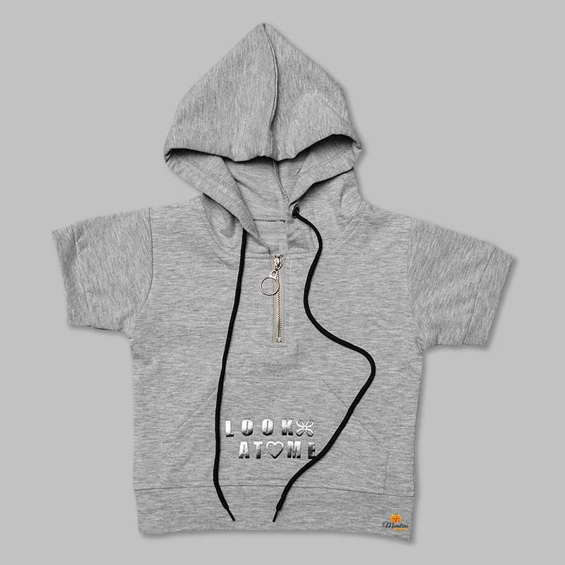 Hoodie Top for Girl Front View