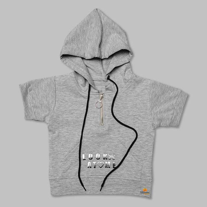 Hoodie Top for Girl Front View