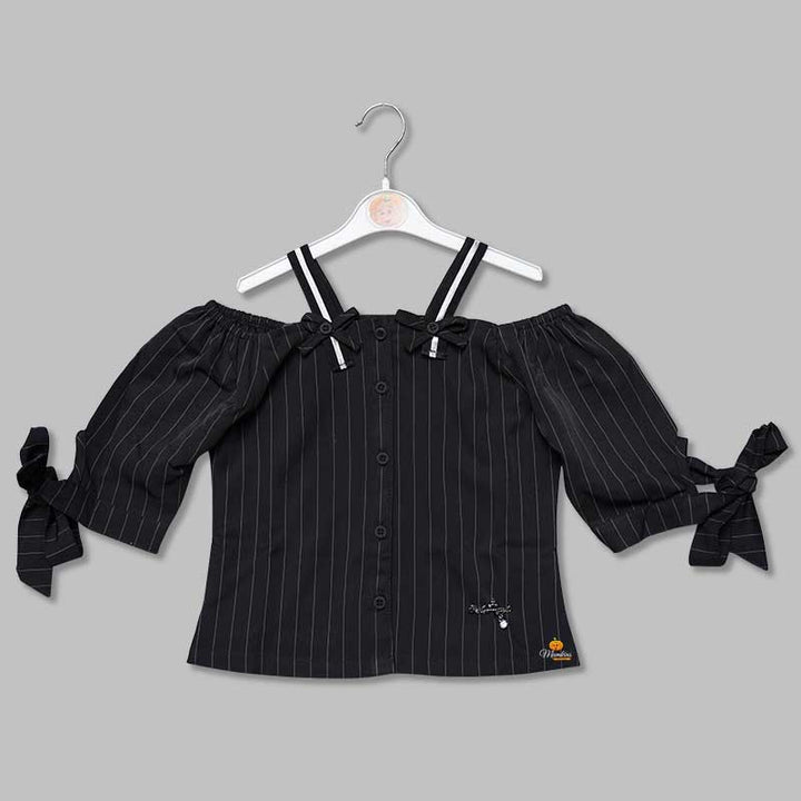 Off-Shoulder Top for Girls Front View