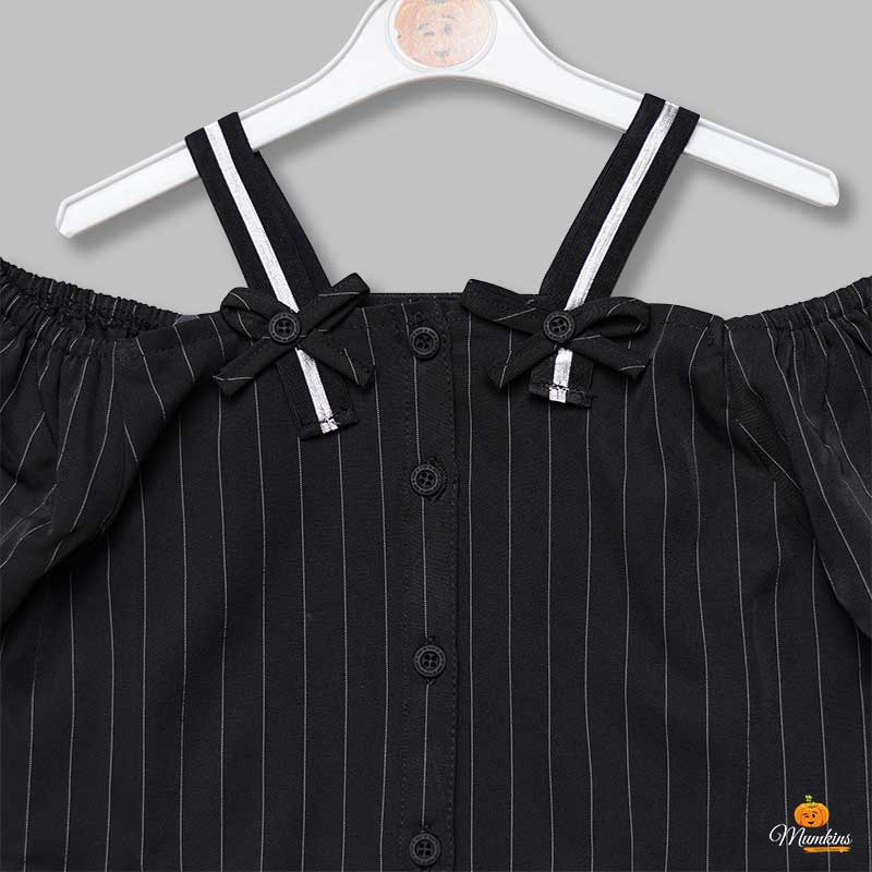 Off-Shoulder Top for Girls Close Up View