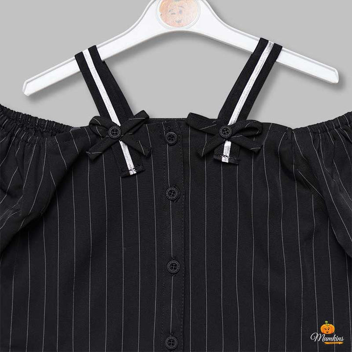 Off-Shoulder Top for Girls Close Up View