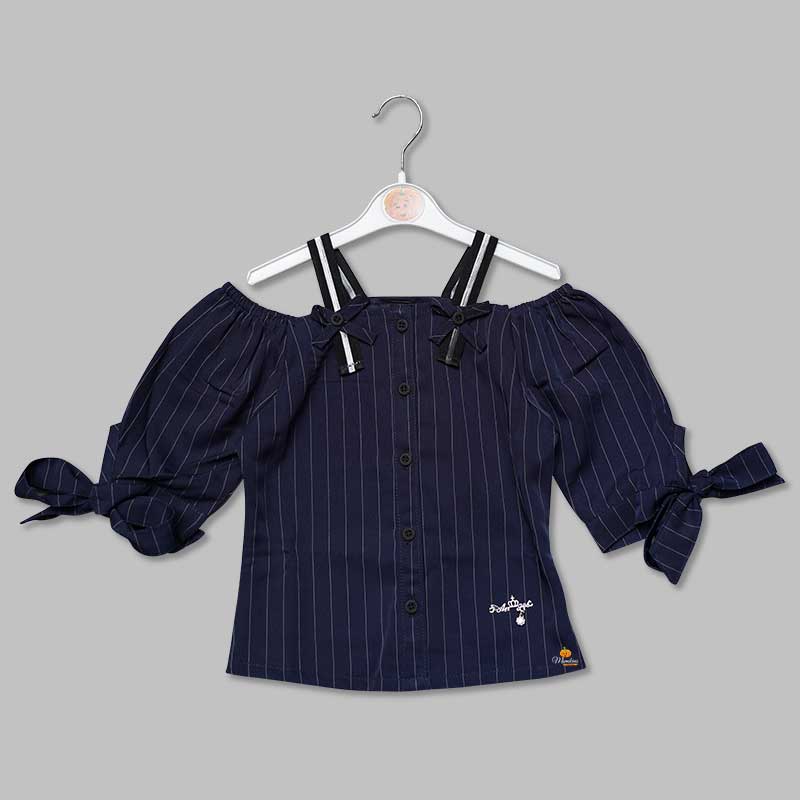 Off-Shoulder Top for Girls Front View