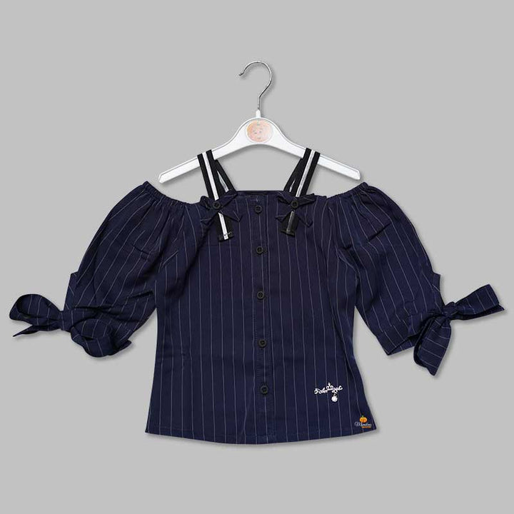 Off-Shoulder Top for Girls Front View