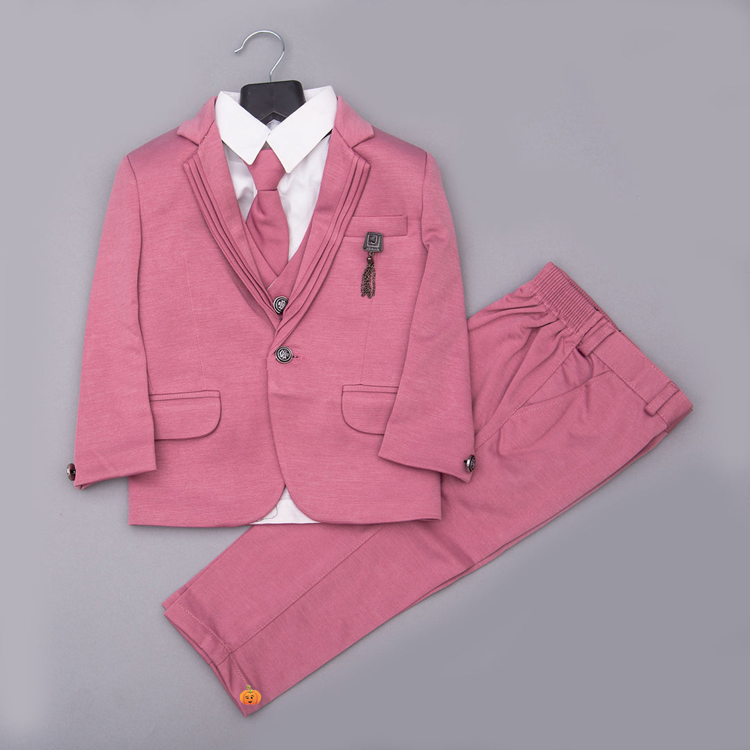 Onion Party Wear Boys Suit Front View