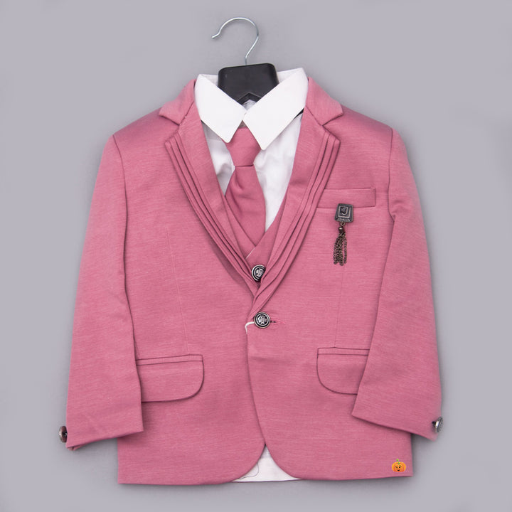 Onion Party Wear Boys Suit Top View