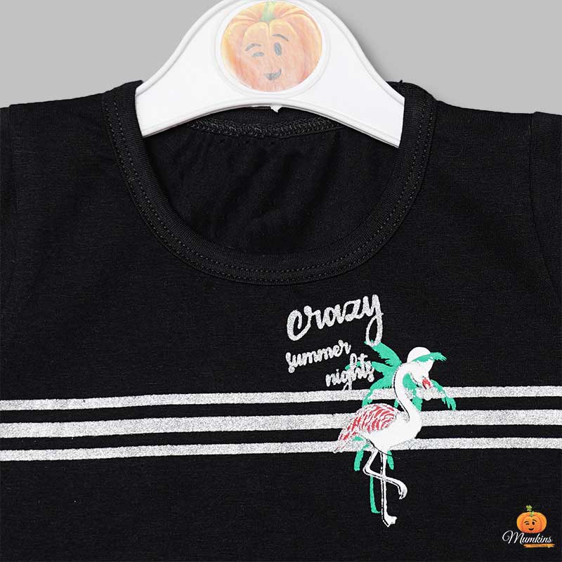 Round Neck Top for Girls Close Up View