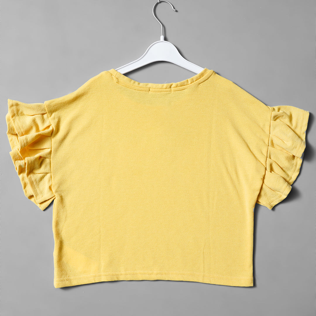 Yellow Top for Girls Back View