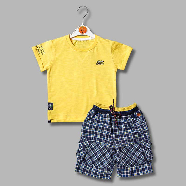 Solid Red & Yellow Baba Set for Kids Front View