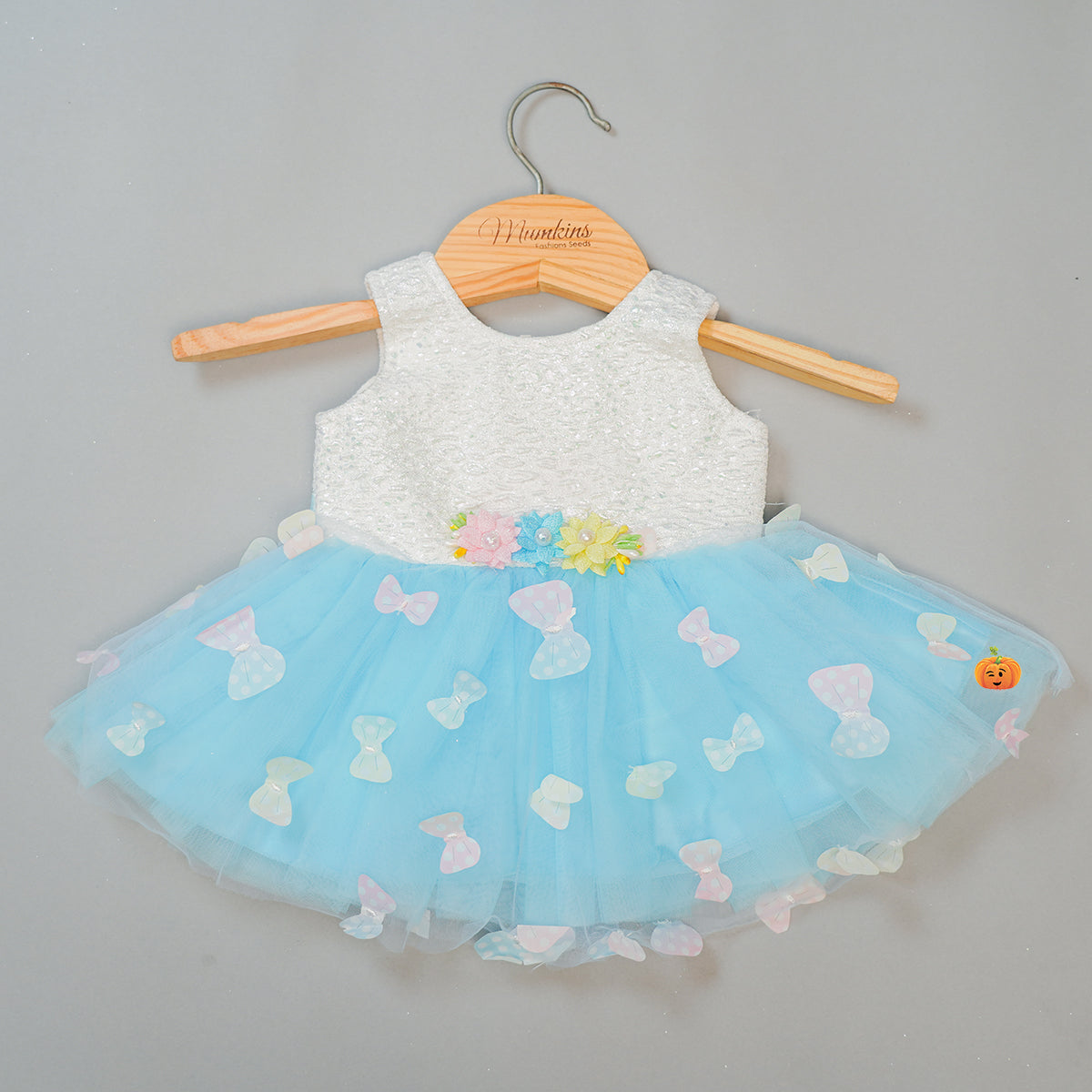 baby frock for girls gs172708 turquoise 1