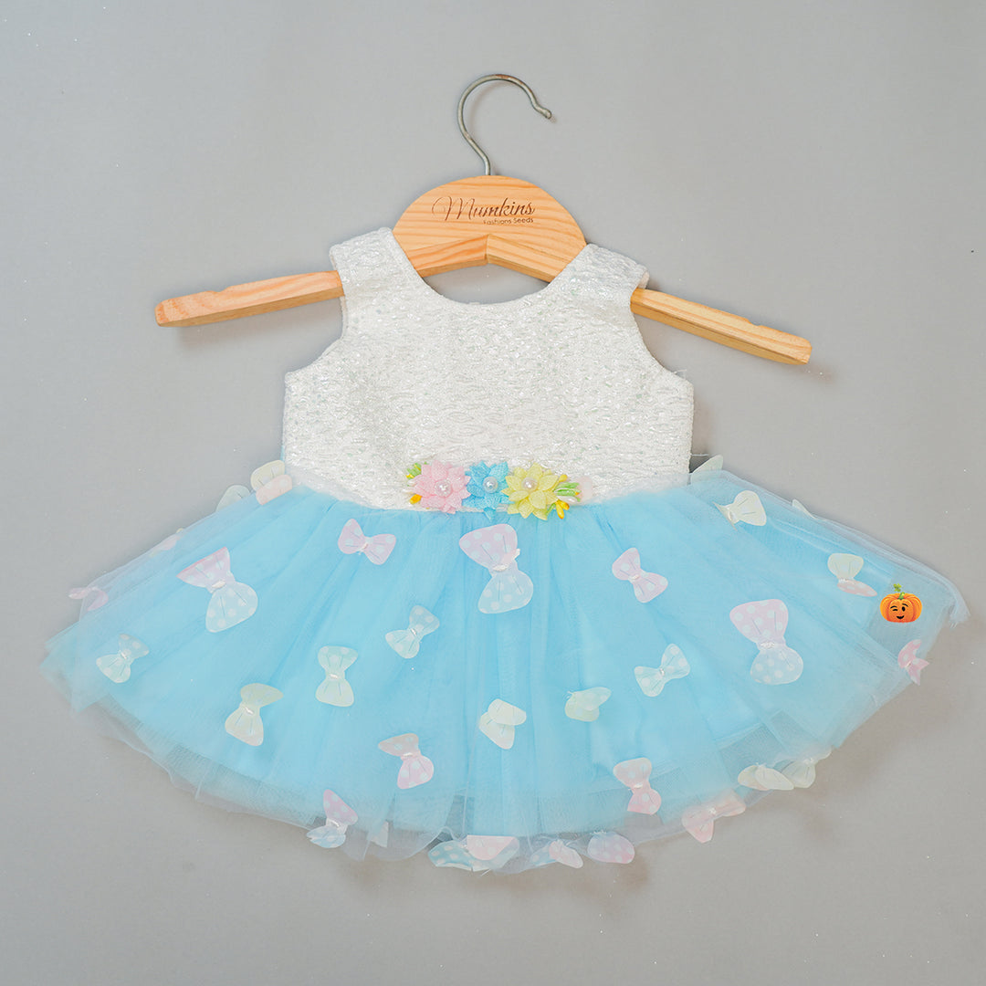Butterfly Design Baby Frock Dress for Kids Front View
