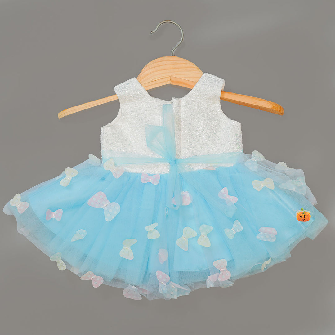 Butterfly Design Baby Frock Dress for Kids Back View