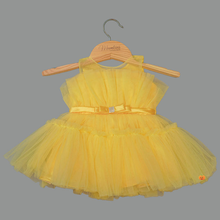 Net Party Wear Baby Frock Front View