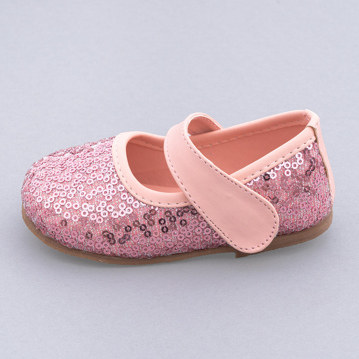 Pink glitter ballet flats 2025