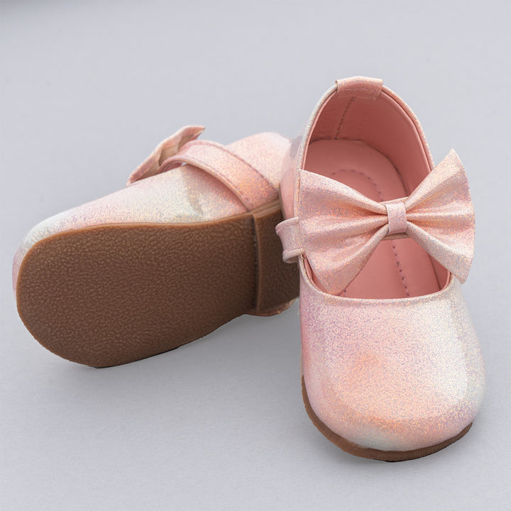 Pink Belly Shoes for Baby Girls Back View