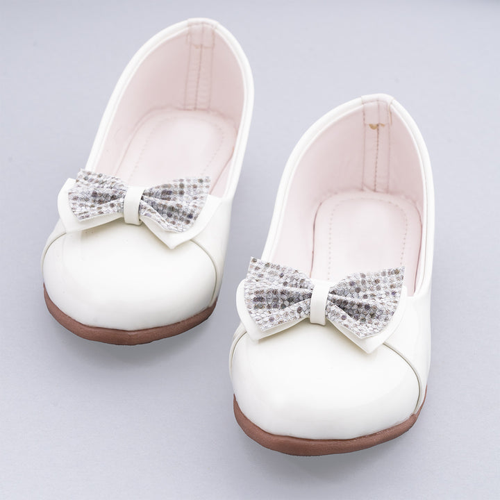 Ballerinas for Girls with Bow Design Front View