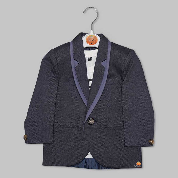 2 Piece Blue Blazer for Boys Front View