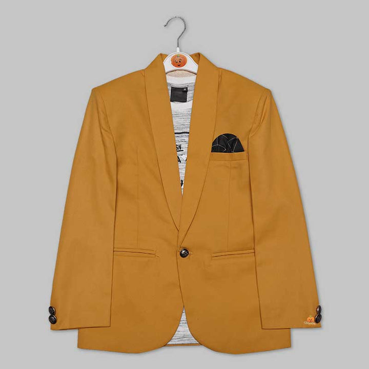Mustered Blazer for Boys Front View