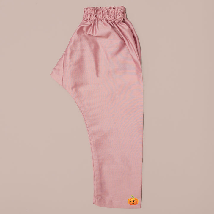 Kids Kurta Pajama with Regal Pattern Jacket Bottom View