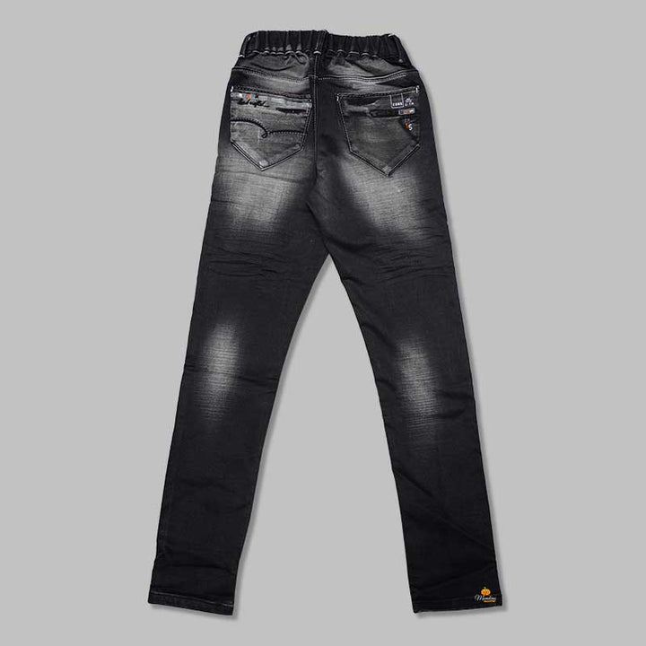 Grey Slim Fit Jeans for Boys Back