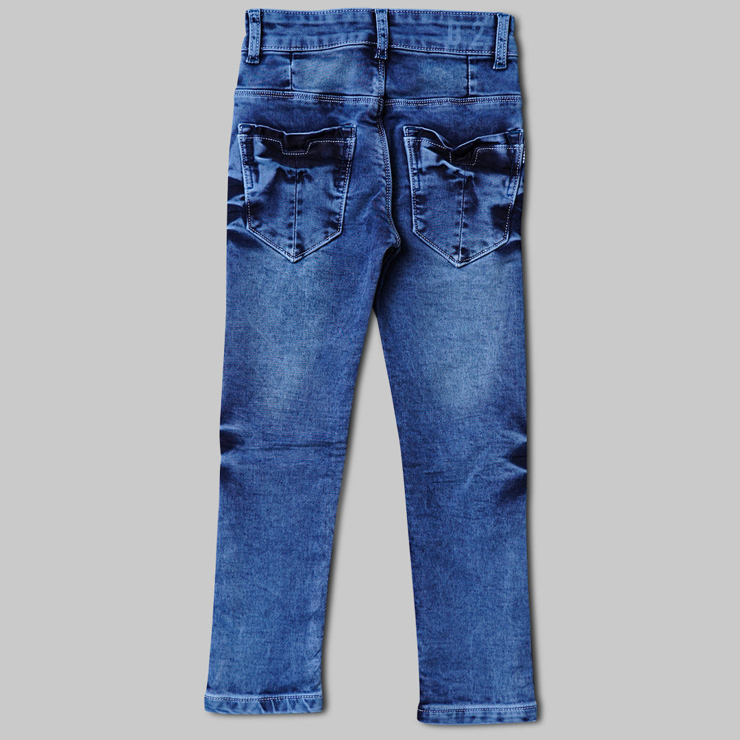 Smilie Print Solid Pant
