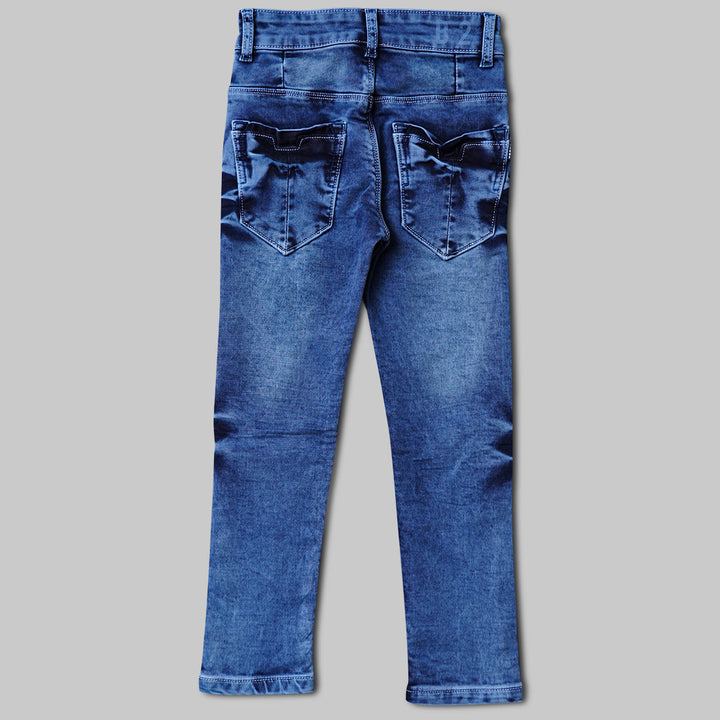 Smilie Print Solid Pant