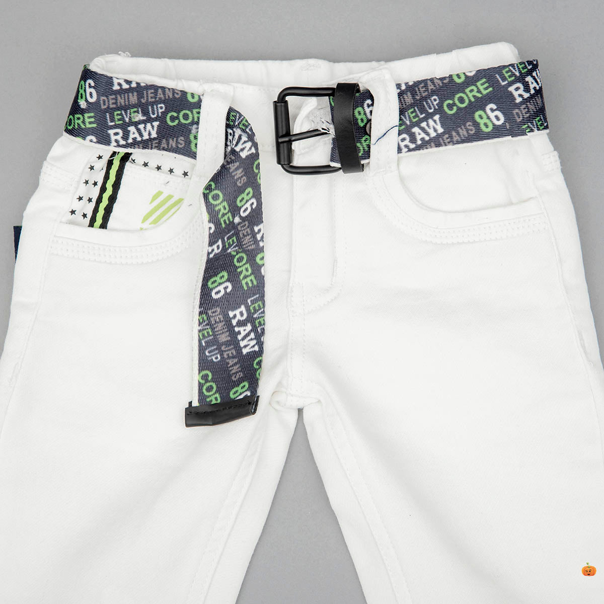 White Boys Jeans with Belt