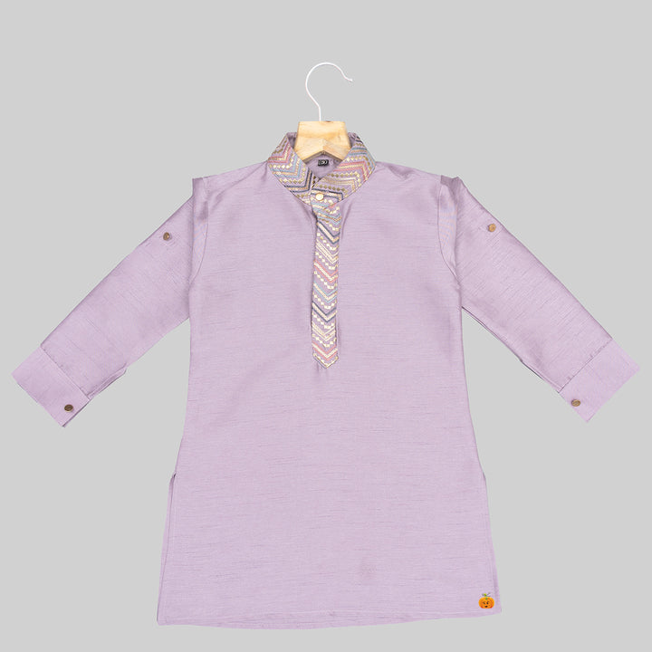 Onion Kurta Pajama for Boys with Jacket Kurta View