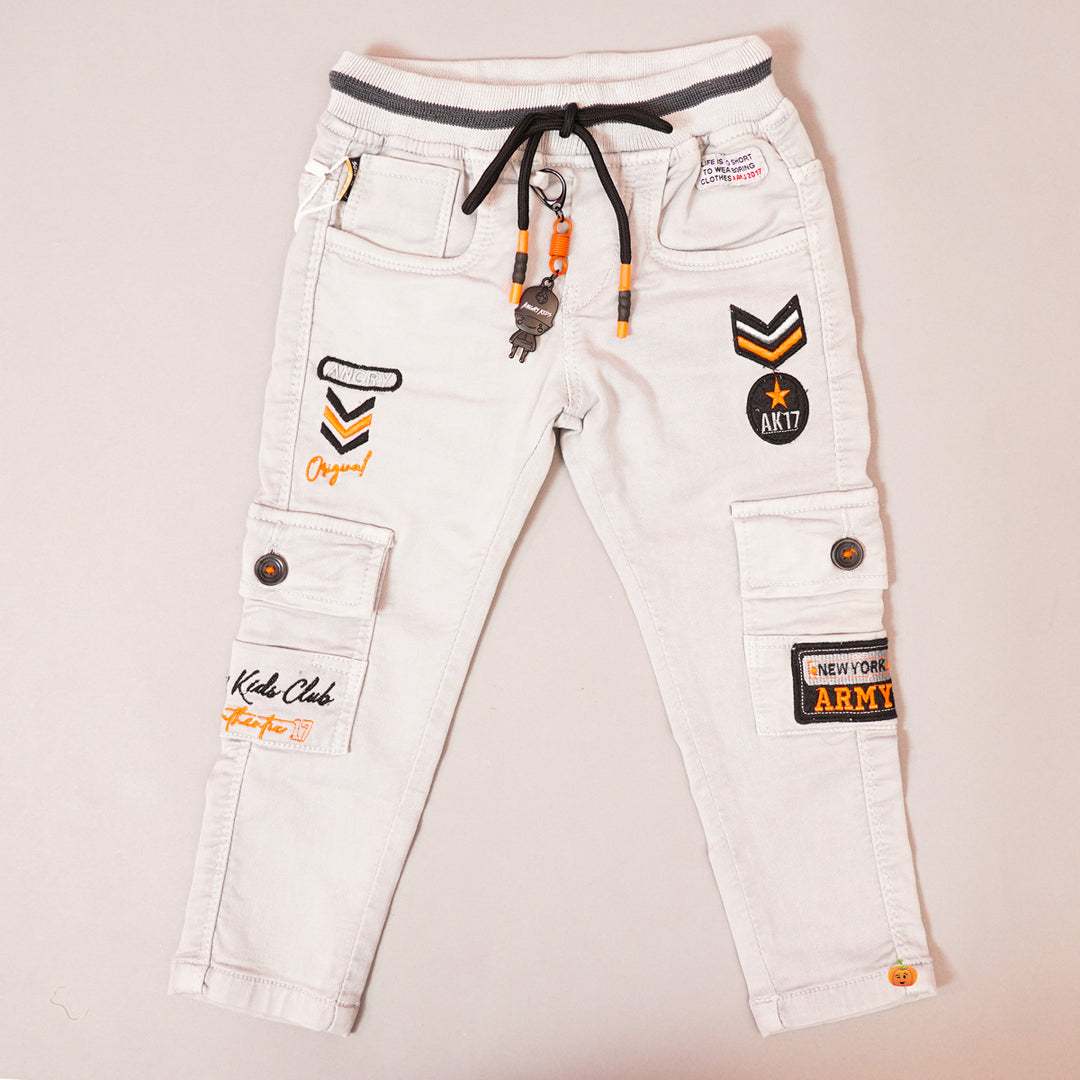 Boys Jeans Pant with Waistband Front View
