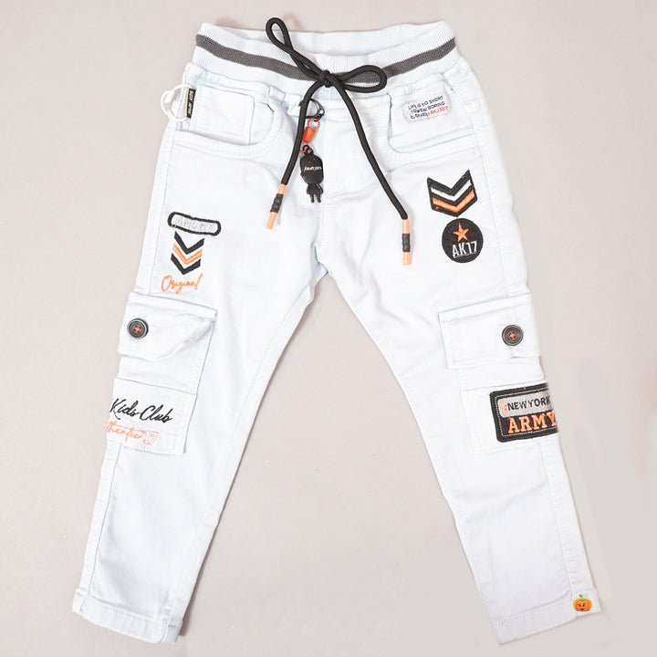 Boys Jeans Pant with Waistband Variant Front View