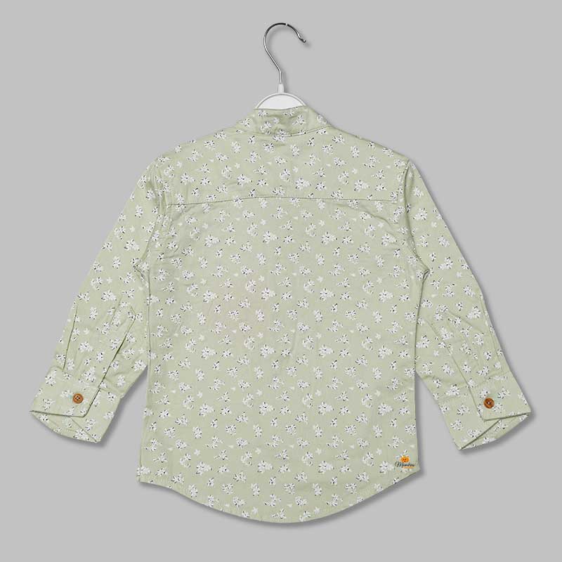 Lemon Pink Printed Shirts for Boys Back View