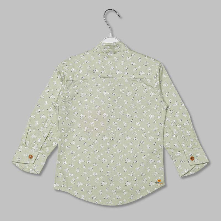 Lemon Pink Printed Shirts for Boys Back View