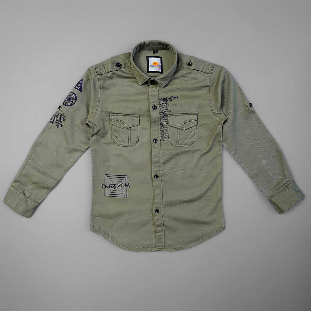Full Sleeve Shirt for Boys Front View