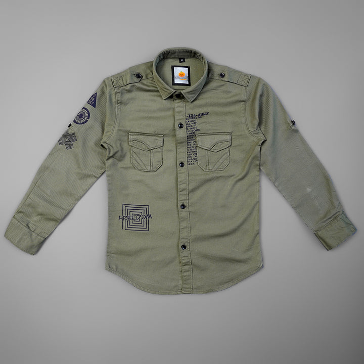 Full Sleeve Shirt for Boys Front View