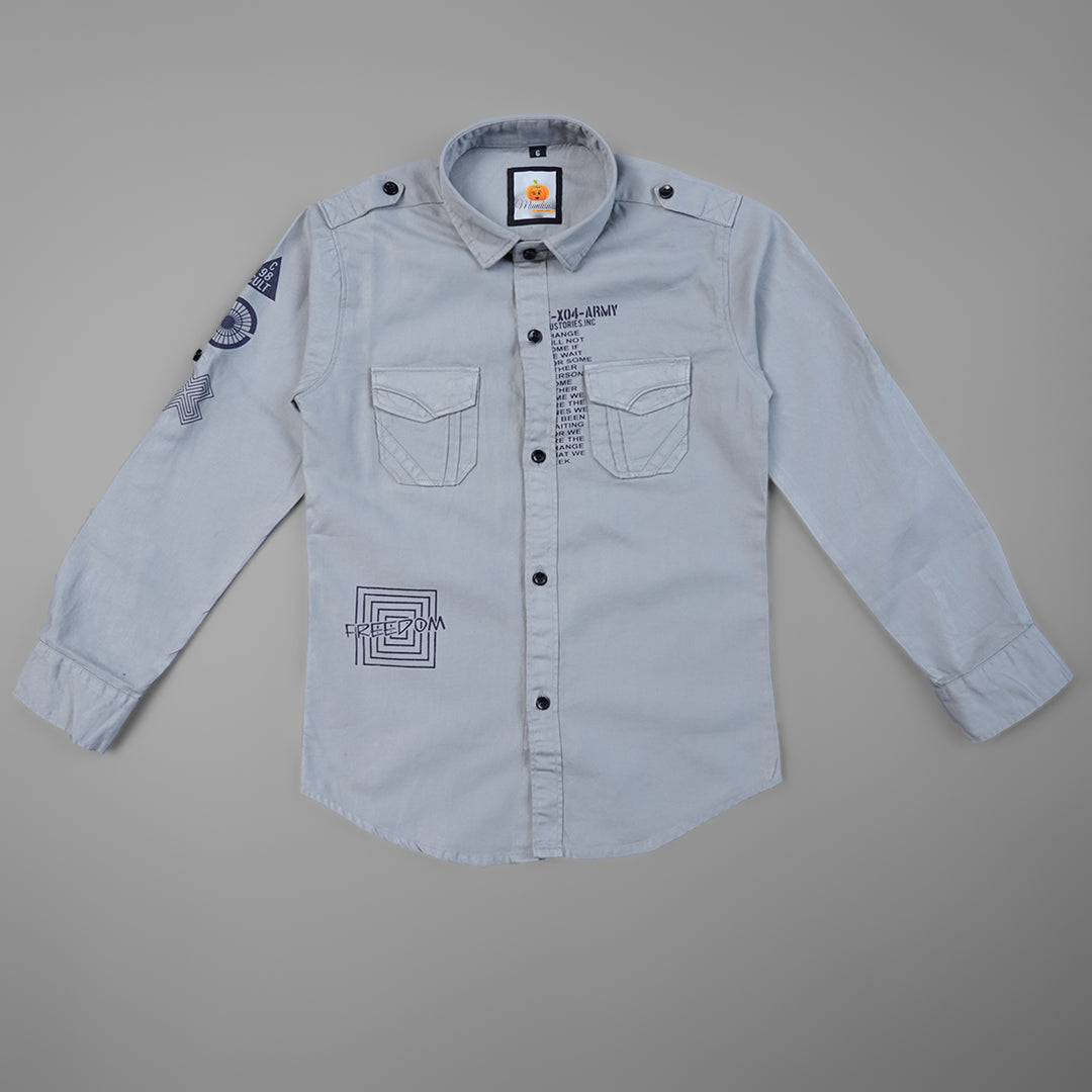 Full Sleeve Shirt for Boys Front View