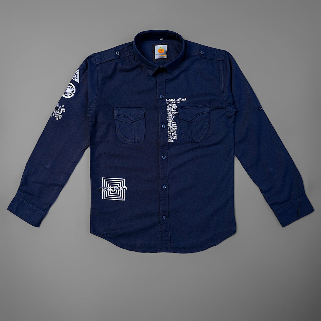 Full Sleeve Shirt for Boys Front View