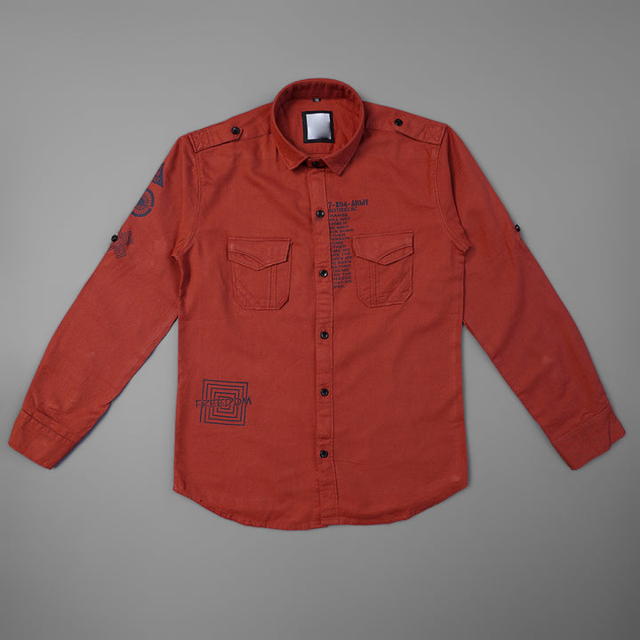 Full Sleeve Shirt for Boys Front View