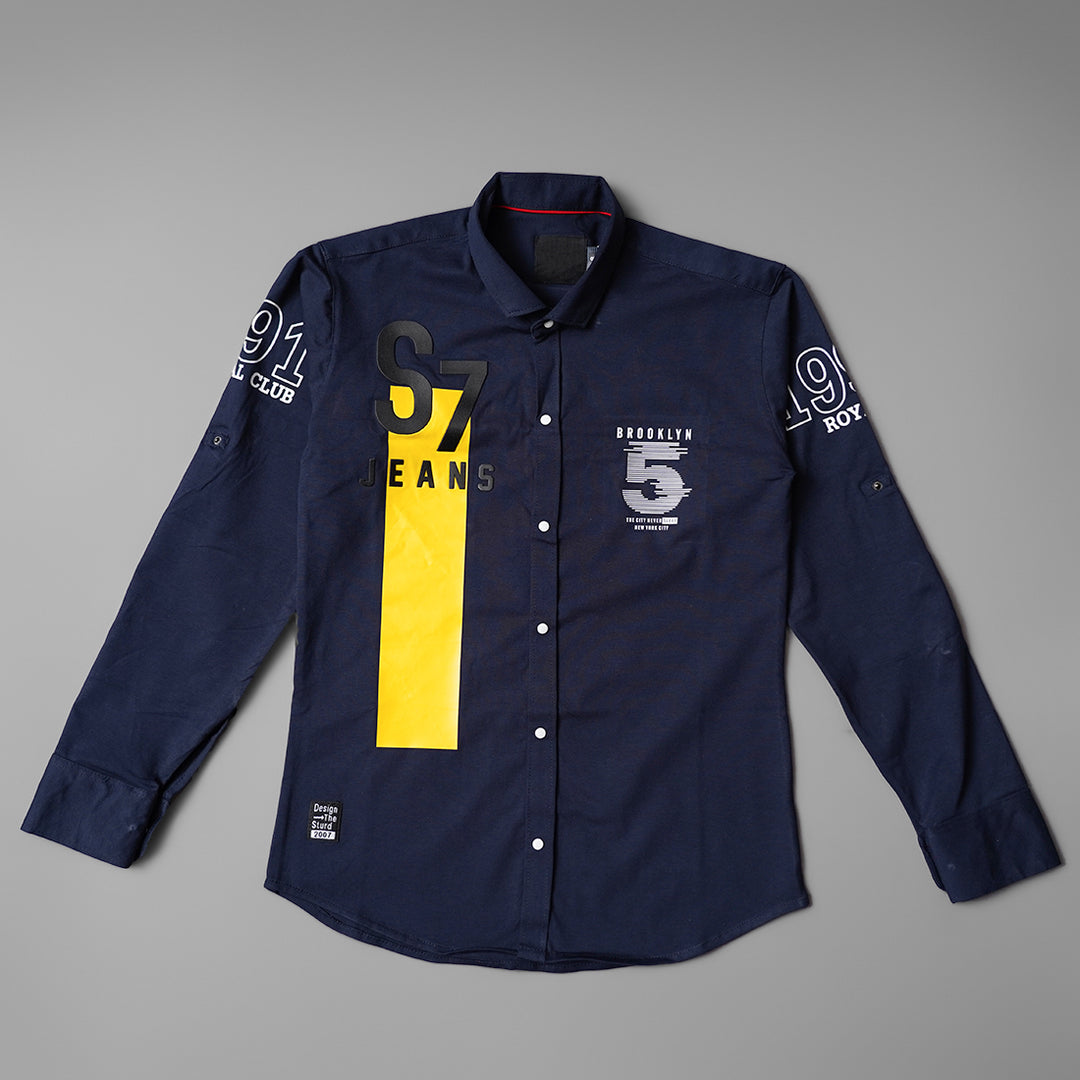 Typography Print Shirt for Boys Front View
