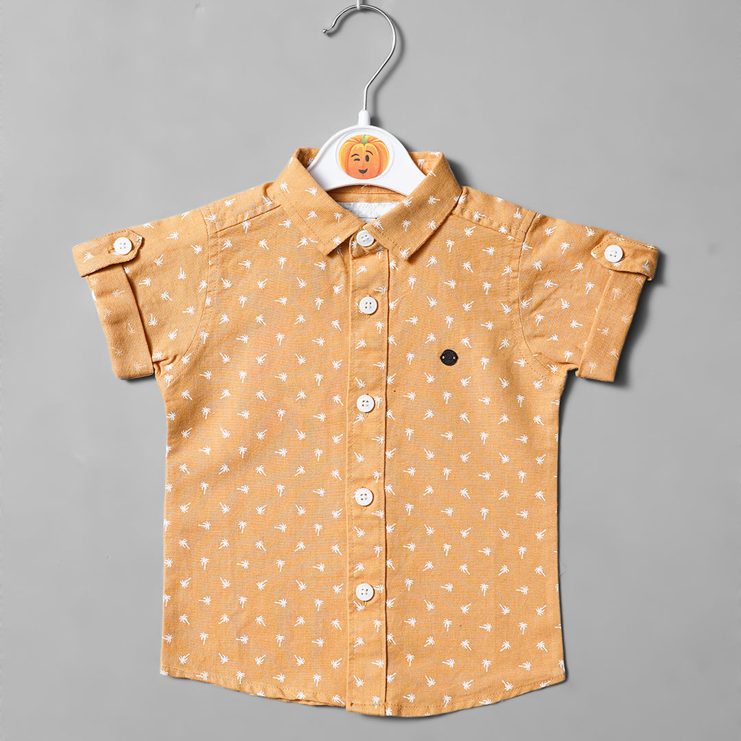 Golden & Onion Half Sleeves Shirt for Boys Front View